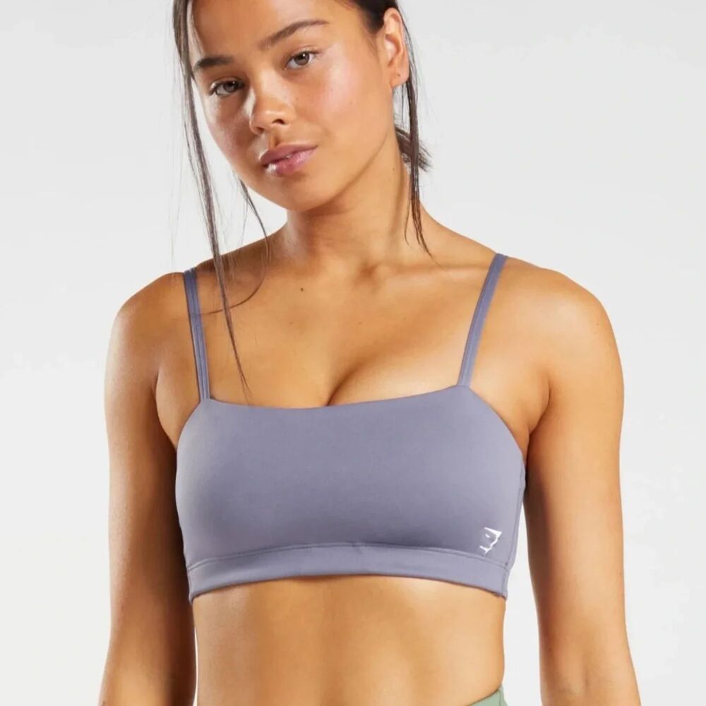 Gymshark Bandeau Sports Bra in Grey